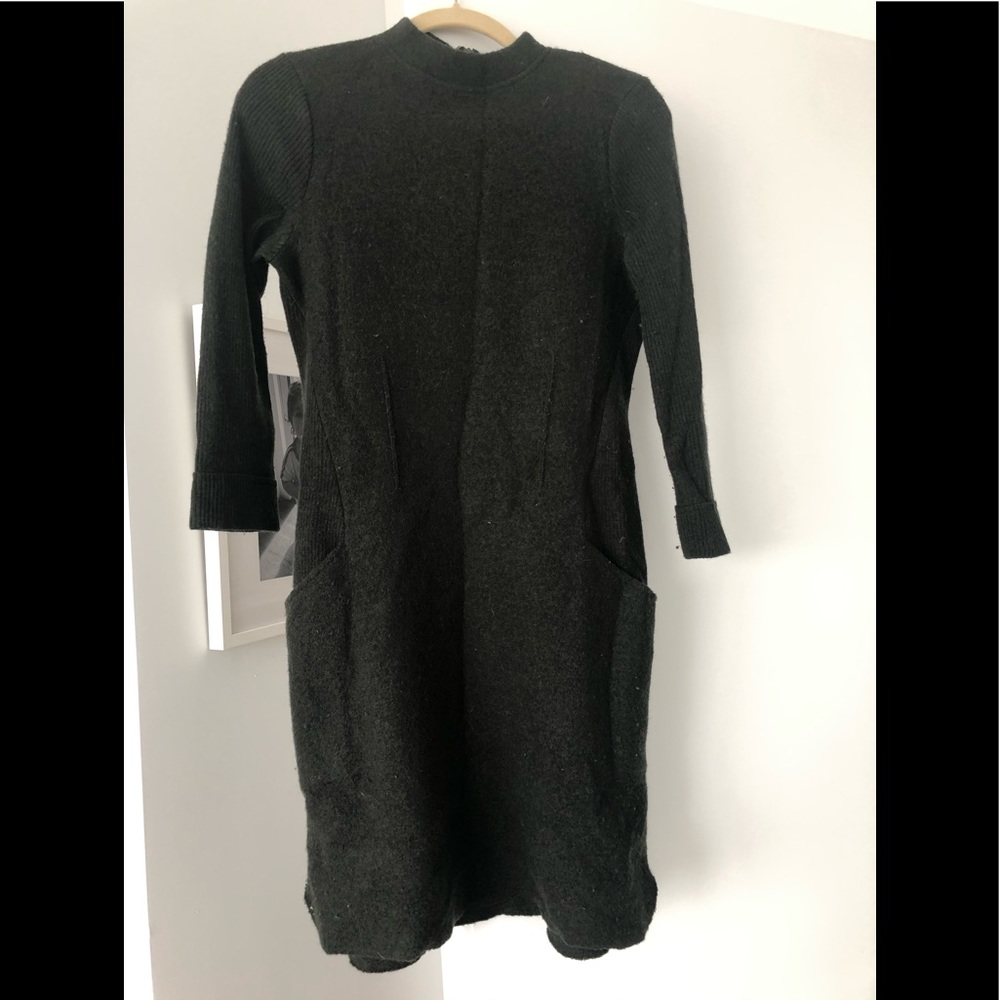 Forest free wool dress
